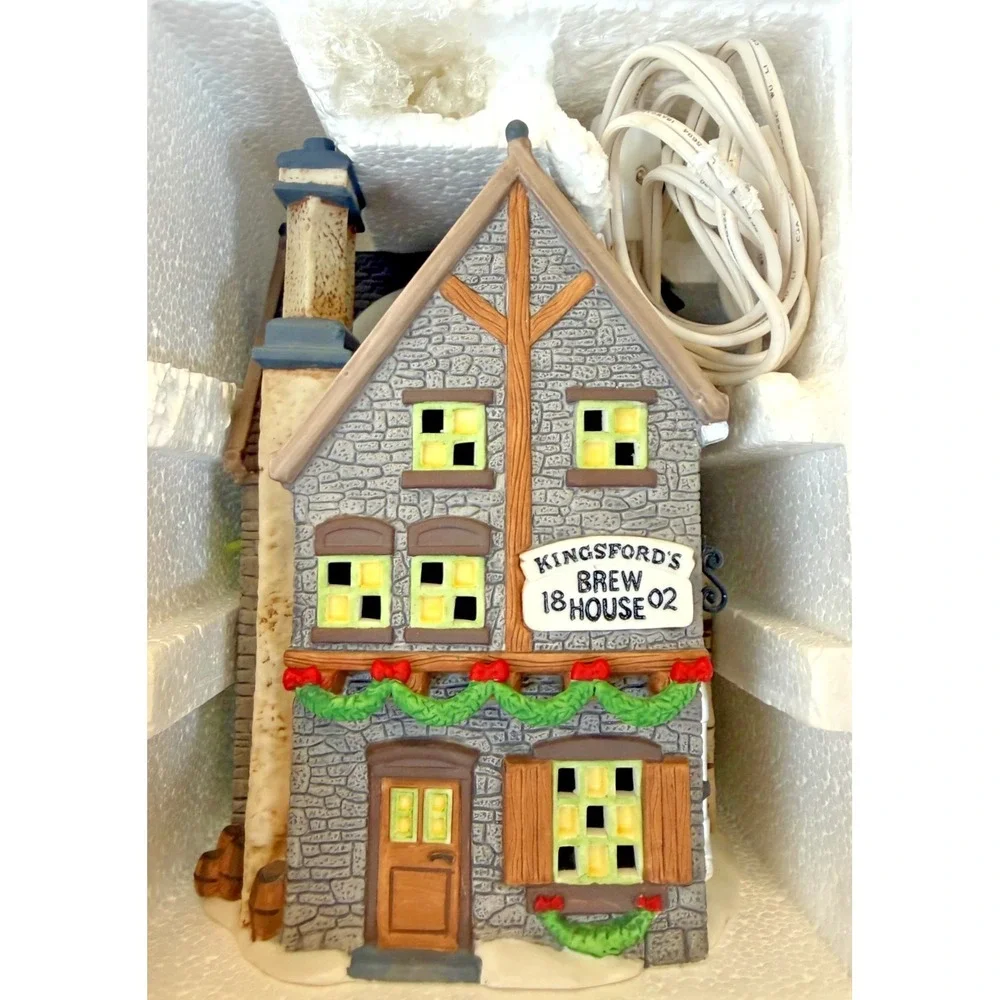 Department 56 Dickens Village Kingsford's Brew House Porcelain Building 5811-4